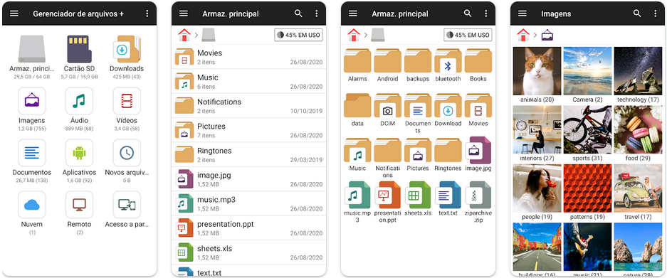 Aplicativo Gerenciador de Arquivos (File Manager Plus)