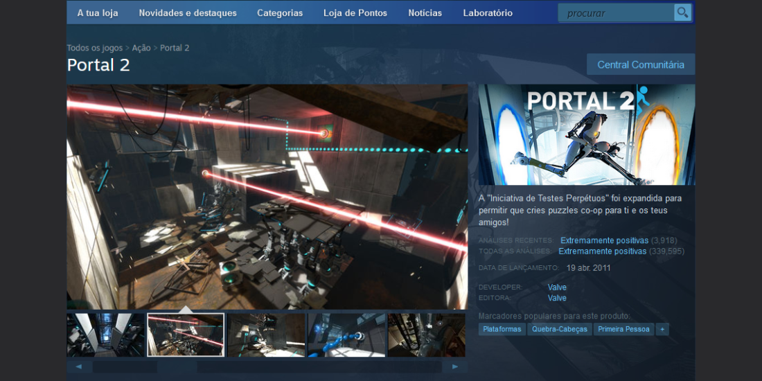 Jogo Portal 2